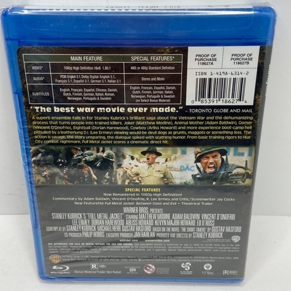 Full Metal Jacket Blu-Ray DIsc NEW - Picture 2 of 3